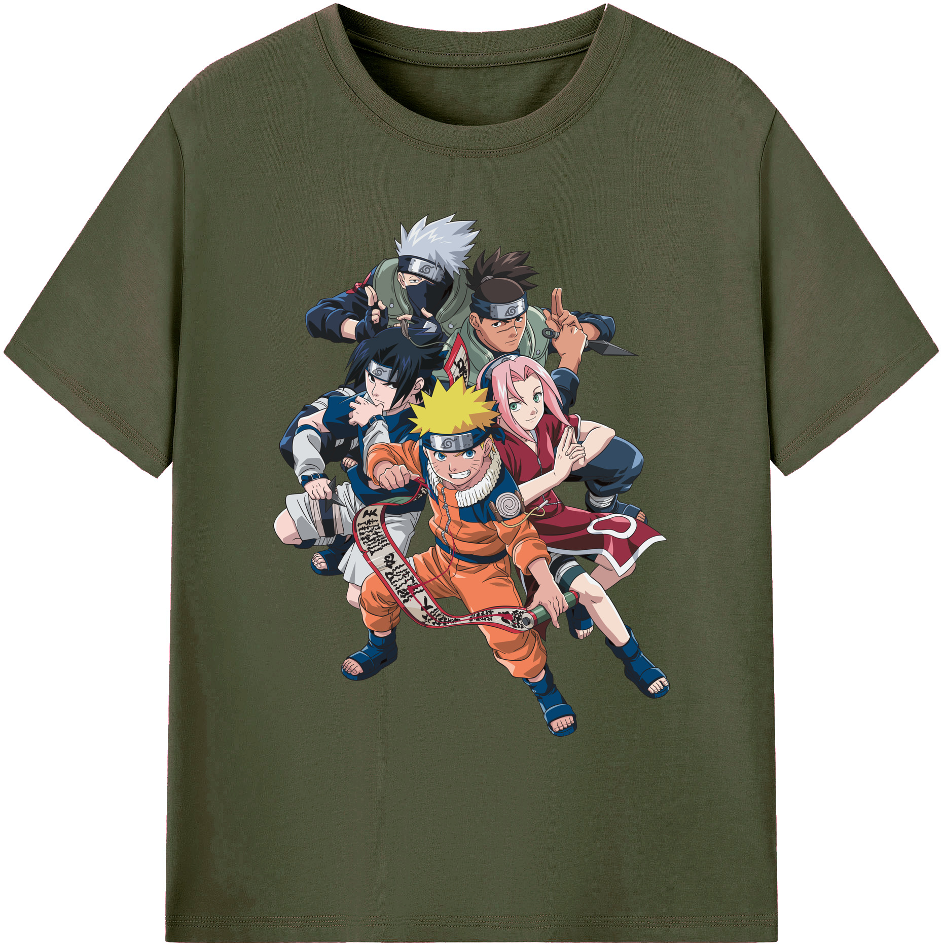 （画像用） NARUTO -ナルト- うずまき ナルト Uzumaki Naruto 綿100％ メンズ半袖Tシャツ｜肌触りやわらか＆通気性